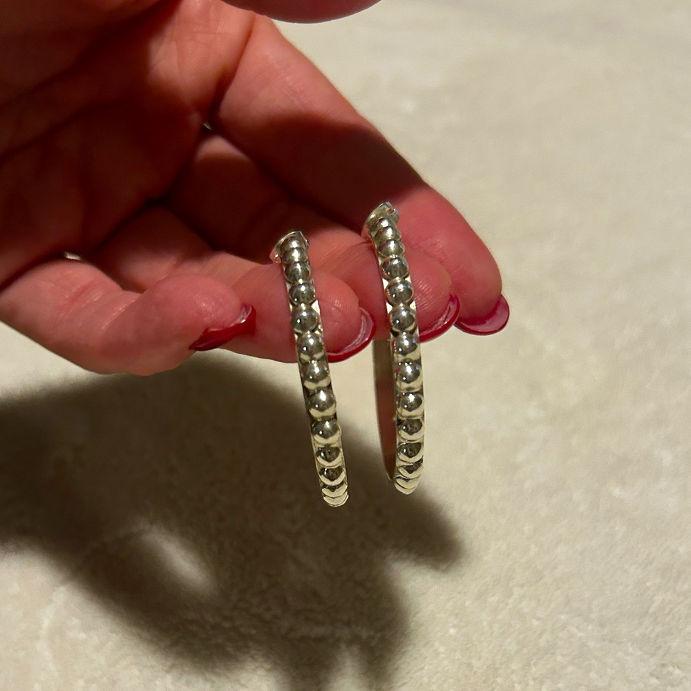 Sterling hoops